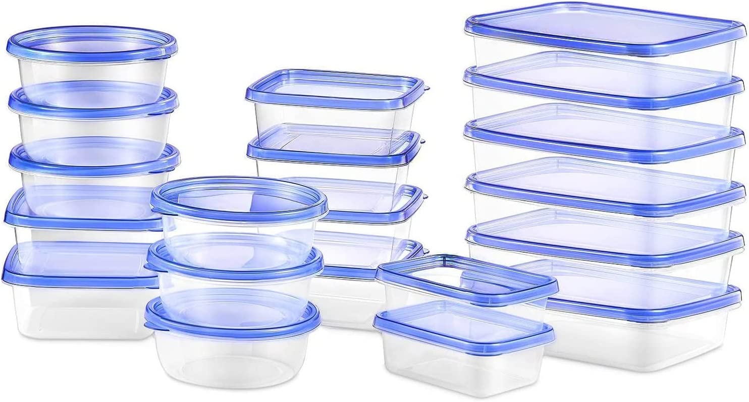 34 PCS Food Storage Containers Set with Airtight Lids (17 Lids &17  Containers) - BPA-Free Plastic Food Container for Kitchen Storage  Organization