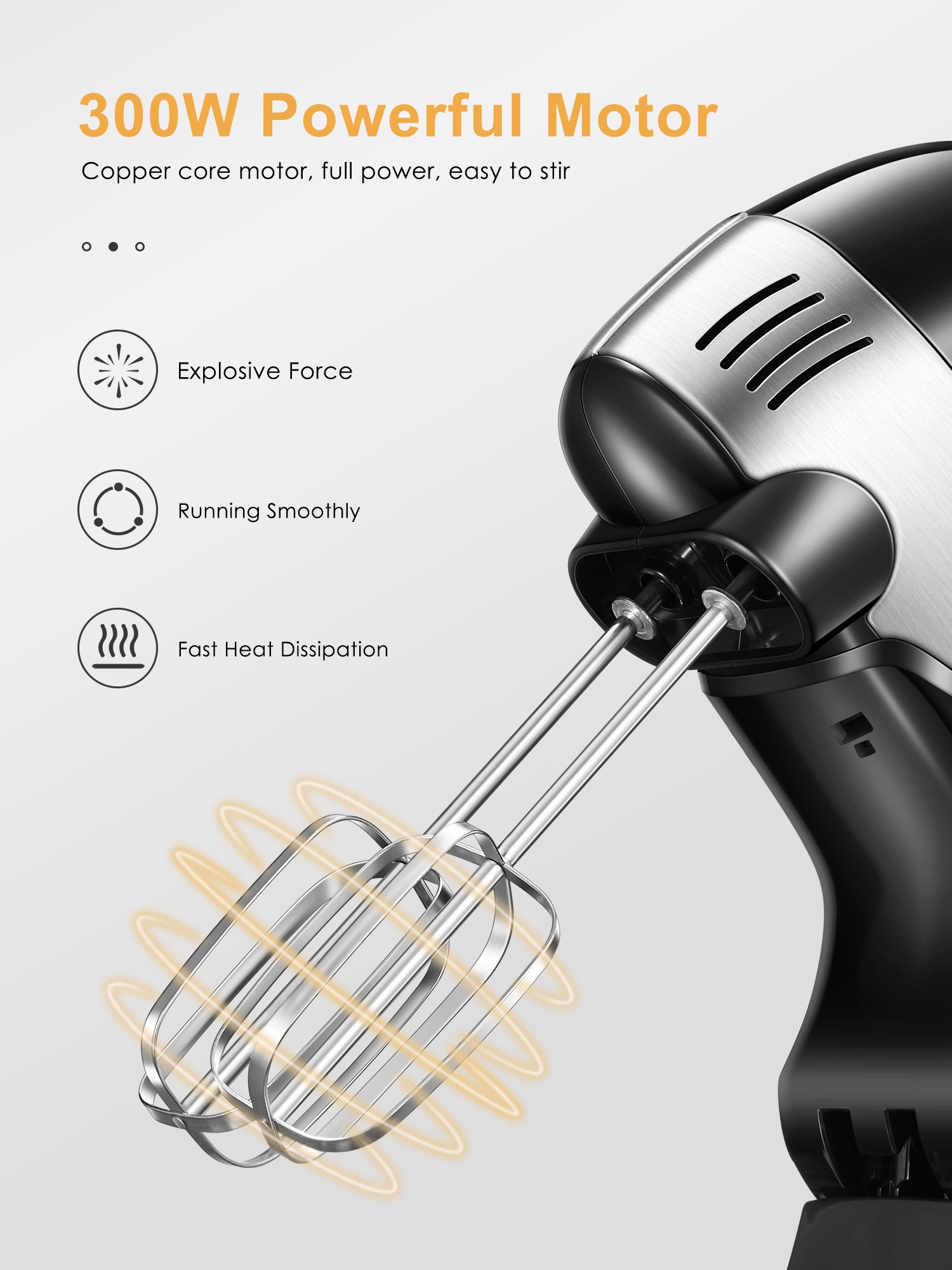 Hand Mixer Stand Mixer 2 in 1 Electric Mixer with 3.5 Liter Bowls