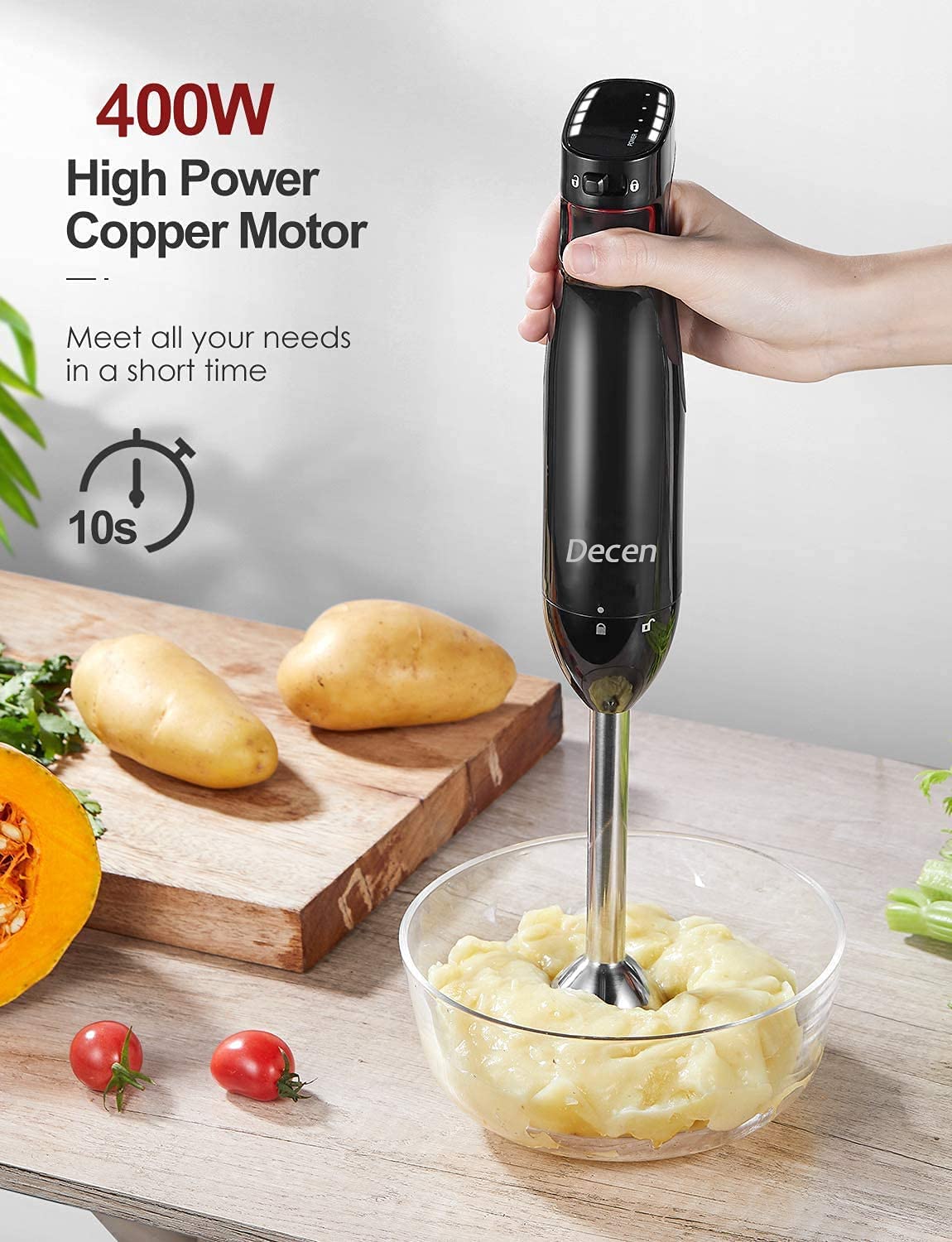 SOKANY Immersion Stick Hand Blender 300 Wat 2 Mixing Speed With Stainless  Steel Blade Powerful Motor For Smoothies Soup 1722 - AliExpress