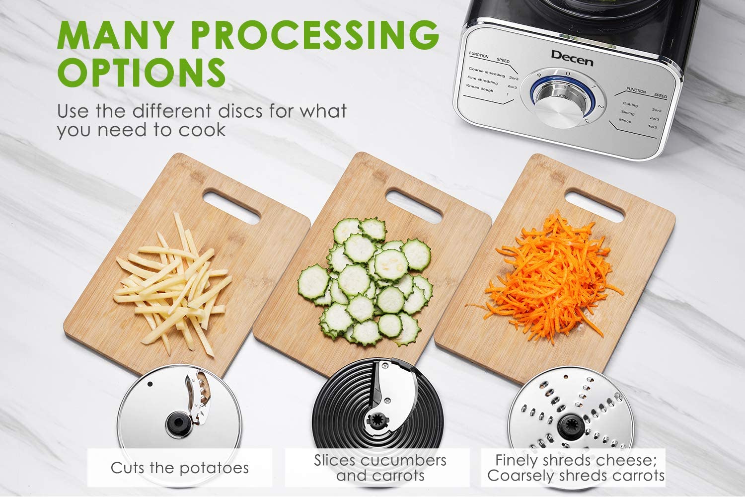Professional Food Processor for Chopping, Slicing, Shredding – AICOOK