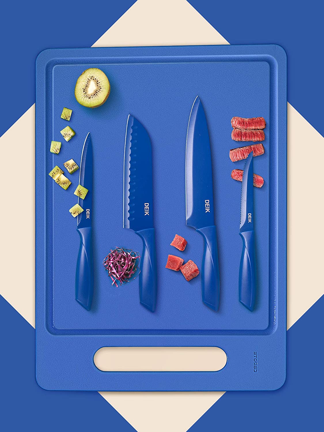 DEIK Knife Set High Carbon Stainless Steel Kitchen Knife Set 16