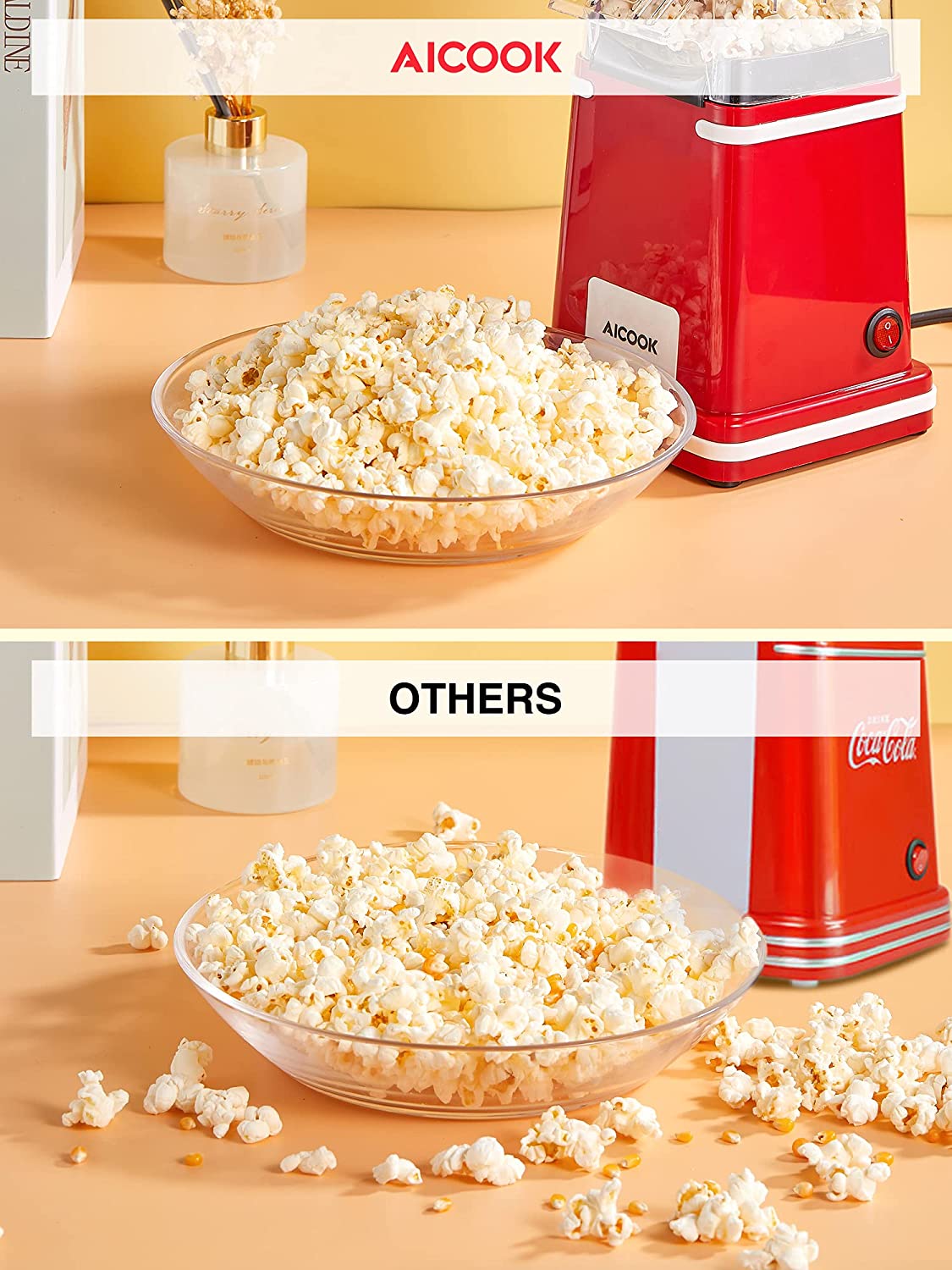 InnovaGoods Popcorn Maker Sweet & Pop Times 1200W Red Porpcorn Machine  Porpcorn Pop Corn