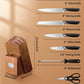 Kitchen Knife Set, 8 Piece Professional Knife Set, Knife Block Set with Wood Block, German High Carbon Stainless Steel