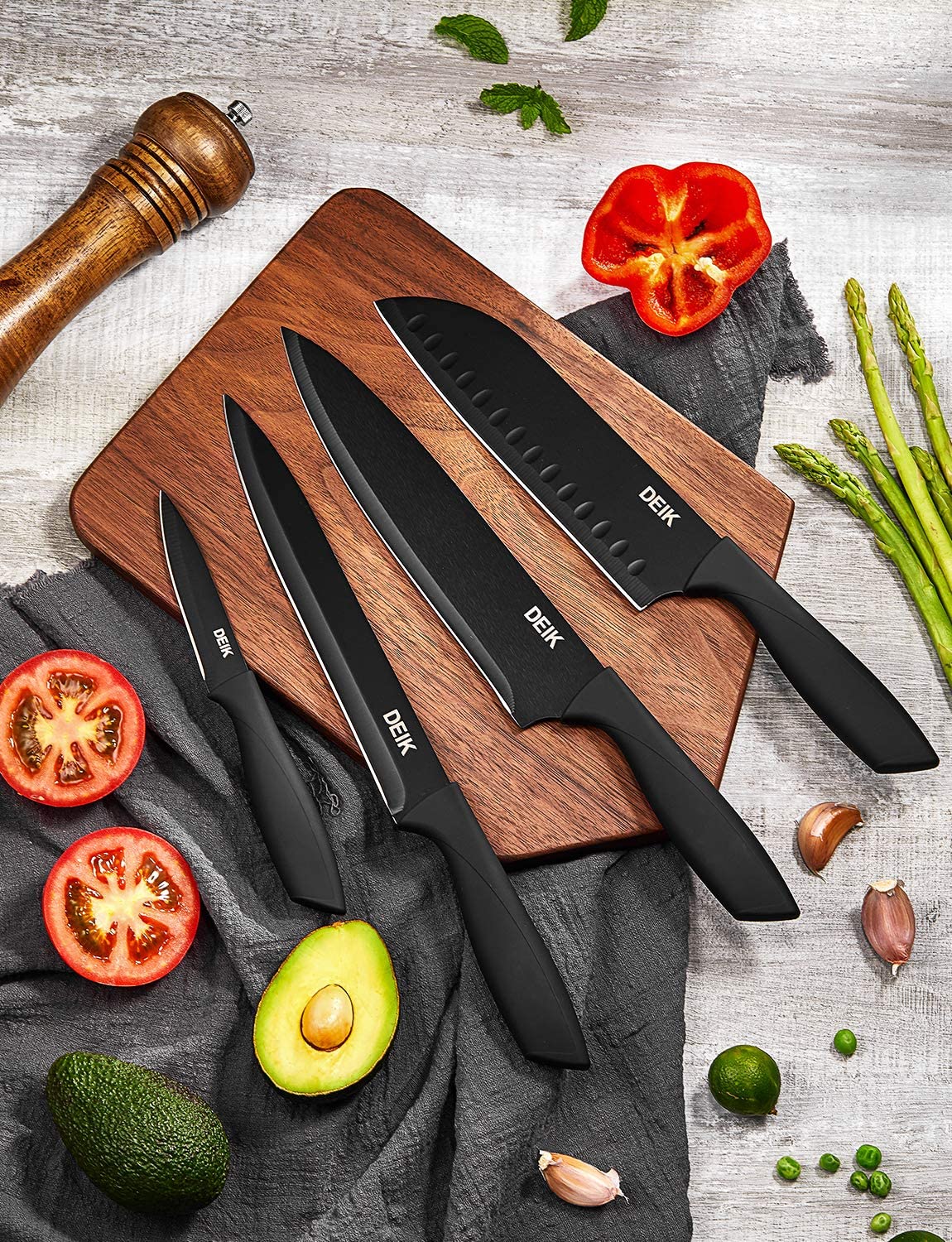 High Carbon Stainless Steel Kitchen Knife Set 16PCS, BO Oxidation for  Anti-rusting and Sharp, Super Sharp Cutlery Knife Set with Acrylic Stand  and Serrated Steak Knives – AICOOK