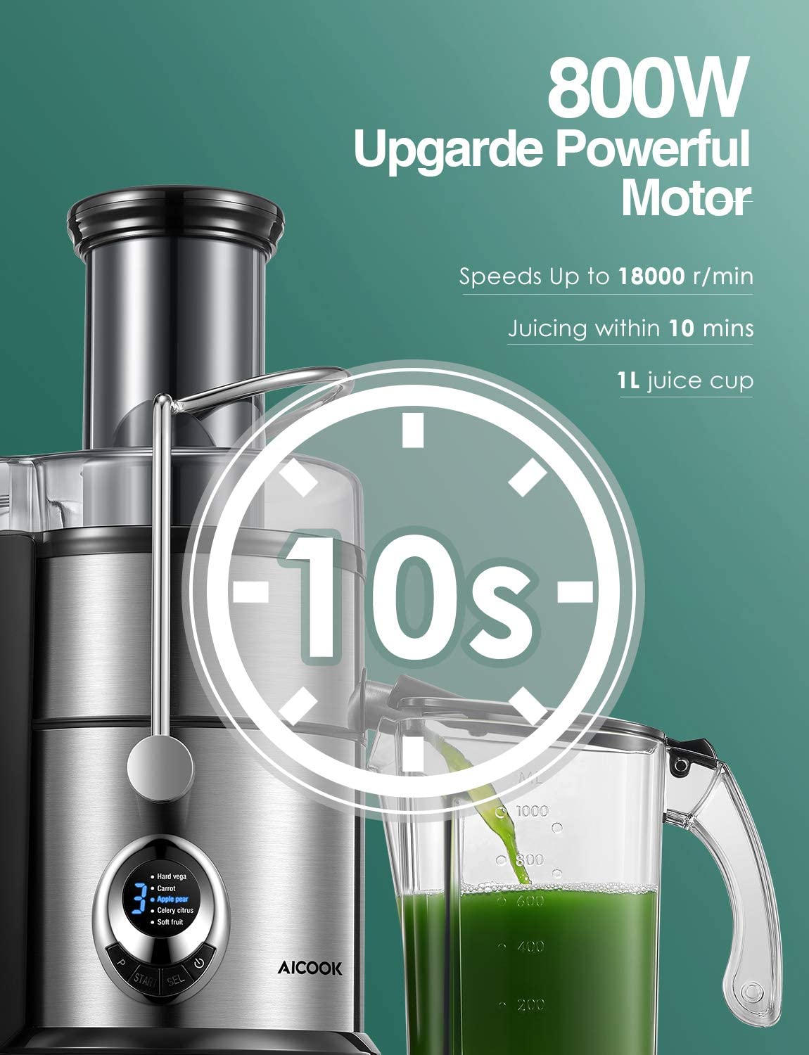 Centrifugal Juicer Machine with LCD Monitor