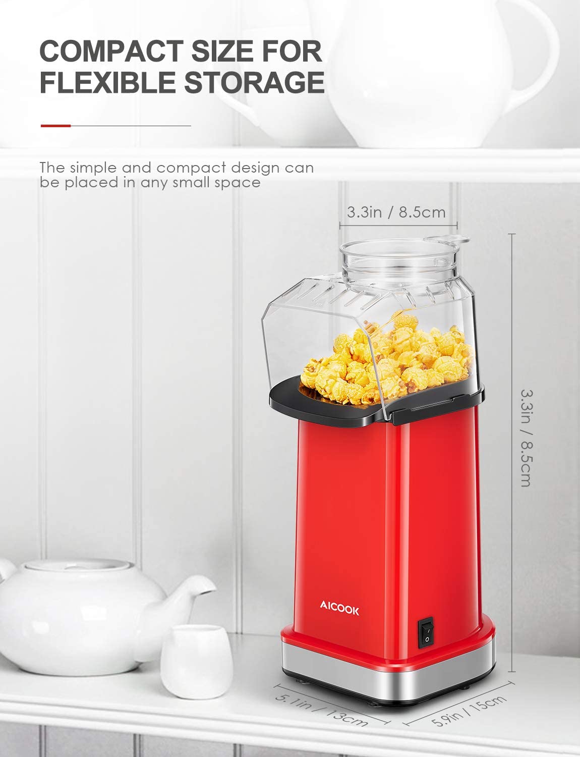J-JATI Air Pop Popcorn Maker - 12/CASE